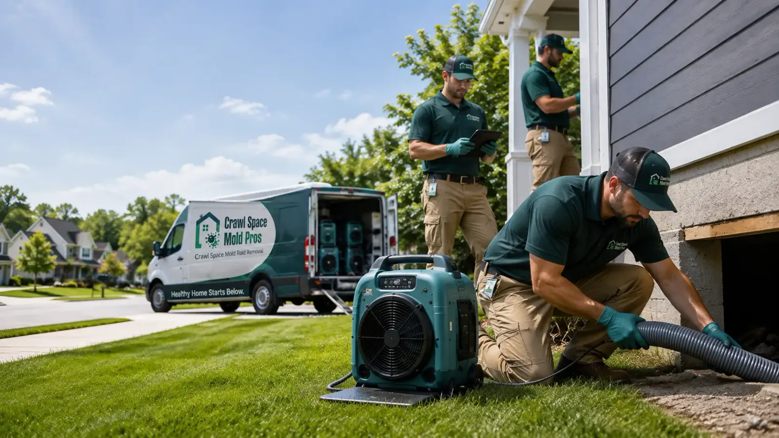 Crawl Space Mold Removal in Ashville, OH